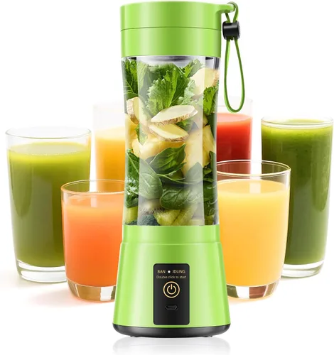 Miniatura 16 de Portable Blender for Smoothies & Shakes - Cordless Personal Size Blender with 6 Blades, 380Ml Juice Cup, Lightweight & Rechargeable, Freshly