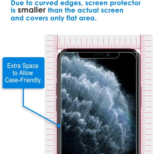 Miniatura 4 de JETech Protector de pantalla para iPhone 11 Pro, iPhone Xs y iPhone X de 5.8 pulgadas, película de vidrio templado, paquete de 2