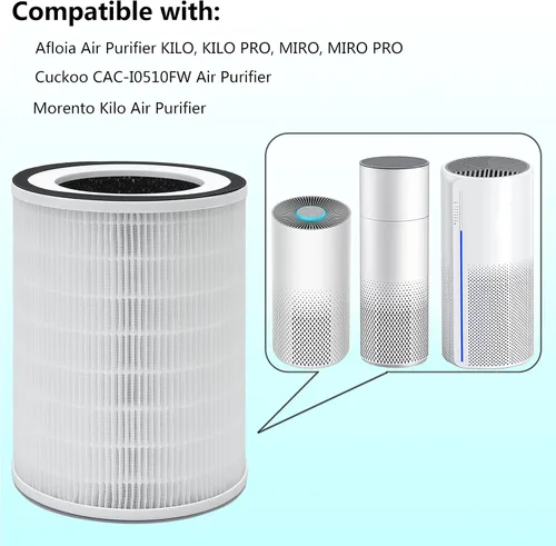 Miniatura 2 de Filtro HEPA KILO compatible con Afloia KILO, KILOPLUS, KILOPRO, MIRO, MIRO PRO purificador de aire y MORENTO MR-Kilo, purificador de aire Kalo