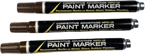 Miniatura 20 de Marcador de pintura esmaltada de ventaja competitiva MPD Permanente Impermeable Resistente a los rayos UV Blanco