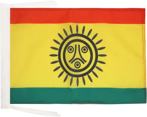 Miniatura 1321 de Bandera de México AZ FLAG, 45.7 x 30.5 cm, con cordones - Pequeñas banderas mexicanas de 30 x 45 cm - Bandera de 45.7 x 30.5 cm