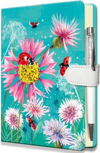 Miniatura 12 de Diario Blue Jay para niñas, regalo para adolescentes, niños, diario con bolígrafo y cierre magnético, 192 páginas para escribir, cuaderno forrado