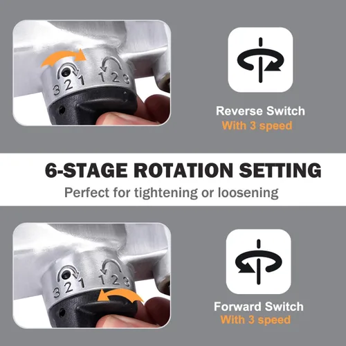 Miniatura 4 de ERGOMASTER Pistola de Llave de Impacto Neumática de 1 Pulgada de Alto Torque, Juego de Llave de Impacto Neumática de Servicio Pesado con Mango en D