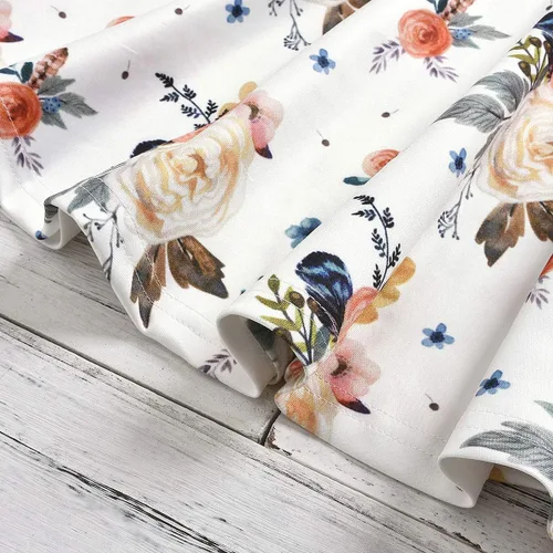 Miniatura 6 de Conjunto de ropa floral para bebés y niñas pequeñas, camisa y pantalones, ropa de princesa
