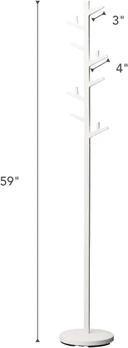 Miniatura 7 de YAMAZAKI Home Branch Perchero Perchero Árbol/De Pie Y Percha Para Sombreros, 69" - Acero