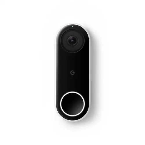Timbre de video Nest de Google (con cable) - Anteriormente Nest Hello - Timbre de video con transmisión 24/7 - Timbre inteligente con cámara para el