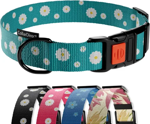 Miniatura 26 de CollarDirect Collar reflectante para perro o cachorro pequeño, mediano y grande con hebilla de liberación rápida, para machos y hembras, nailon Rojo