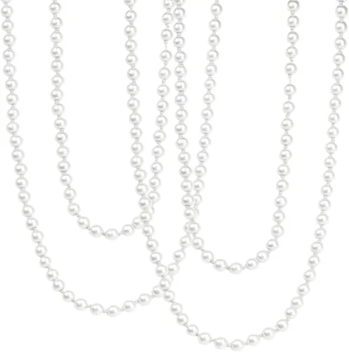 2 collares de perlas, elegante cadena larga de perlas para ropa, accesorios de ropa, accesorios de cuentas