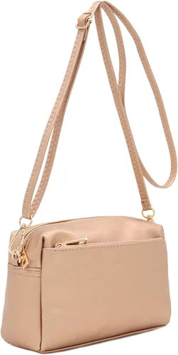 Miniatura 126 de FashionPuzzle Triple Zip Small Crossbody Bag