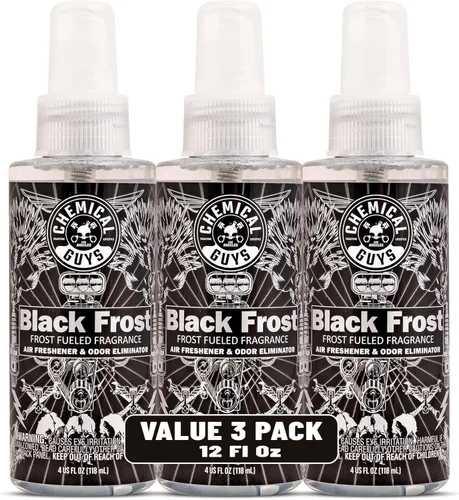 Miniatura 10 de Chemical Guys Black Frost Air - Ambientador en aerosol premium para automóvil y eliminador de olores, aerosol de aroma masculino fresco