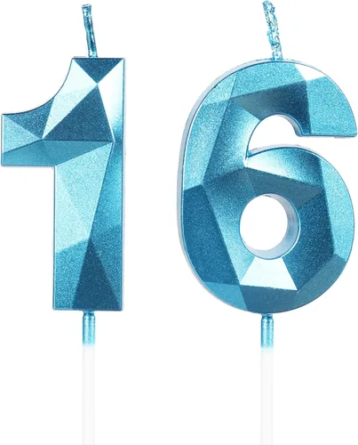 Miniatura 140 de Velas de cumpleaños número 15, velas número 15, velas de feliz cumpleaños de oro rosa para pastel, decoraciones de cobertura de pastel de diseño 3D