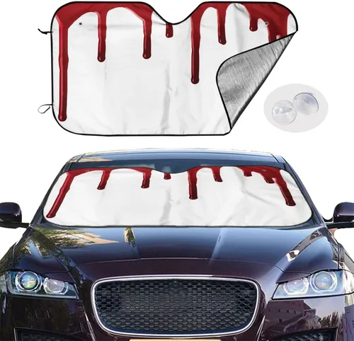 Miniatura 2 de Parasol para parabrisas de automóvil con inicial floral, letra Q, parasol plegable para automóvil, bloquea los rayos UV para automóvil, camión, SUV