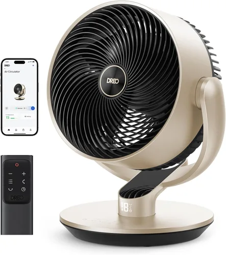 Miniatura 10 de Dreo - Ventilador inteligente silencioso de 16 pulgadas 25dB para dormitorio, ventilador de habitación DC con control remoto, ventilador oscilante