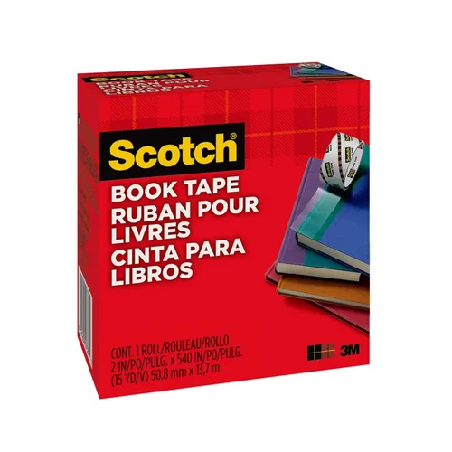 Miniatura 2 de Scotch Book Tape 845-R, 2 pulgadas x 540 pulgadas, 1 rollo/paquete (845-R2)