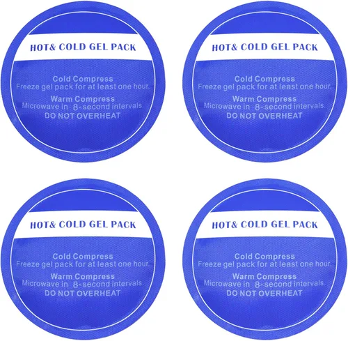 Miniatura 6 de Almohadillas de gel para ojos con hielo para ojos hinchados, almohadillas de gel para ojos frías y calientes, almohadillas médicas para ojos de 4