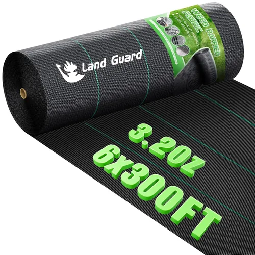 Miniatura 8 de Land Guard Tela Barrera contra Malezas de 4 pies x 300 pies Resistente al Polvo, Cobertura de Suelo, Alfombrilla contra Malezas, Tela Tejida