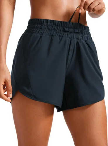 Miniatura 4 de CRZ YOGA Dolphin - Pantalones cortos deportivos para mujer de 5 pulgadas, cintura media, secado rápido, para correr, entrenamiento, gimnasio, pista