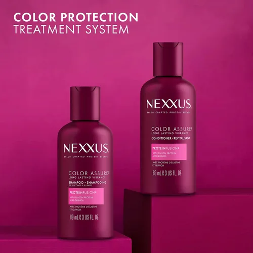 Miniatura 4 de Nexxus Champú sin sulfato con ProteinFusion, 12 unidades para cabello tratado teñido, 3 onzas