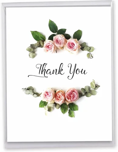 Miniatura 15 de NobleWorks - Tarjeta de papel de agradecimiento grande y divertida de 8.5 x 11 pulgadas con sobre (paquete de 1) Jumbo Big Ass Thank You J6399TYG