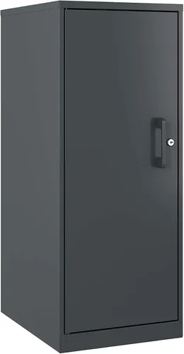 Gabinete de almacenamiento personal de 3 estantes, bloqueo, carbón