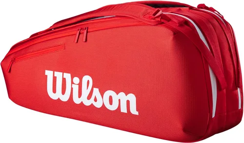 Miniatura 2 de Wilson 2025 Super Tour - Bolsas para raquetas de tenis rojas - Rojo/Blanco