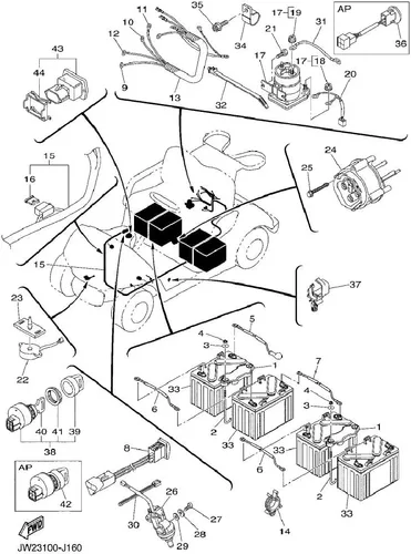 Miniatura 4 de Enchufe para receptáculo de carrito de golf compatible con receptáculo Yahama JW2-H6181-02-00 Receptáculo de carga para carrito de golf Yamaha