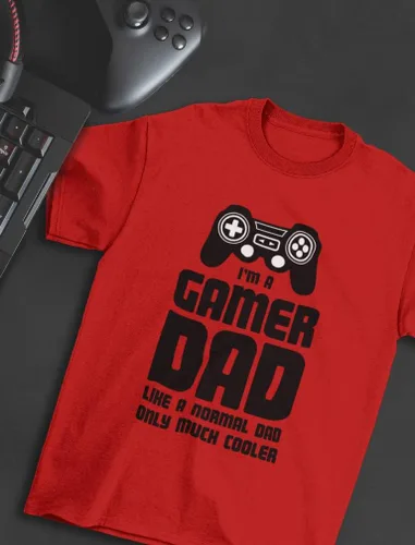 Miniatura 5 de Camiseta con texto en inglés "I'm a Gamer Dad", regalos para videojuegos, hombres, marido, papás, ideas de regalo, divertidas camisetas para el Día