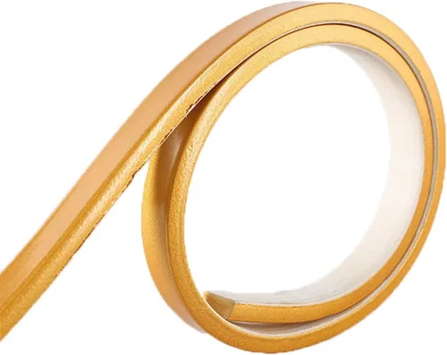 Miniatura 10 de Tira de calafateo flexible de 16.4 ft, moldura de pared, decoración de esquina de pared, techo, borde de azulejo, zócalo laminado para piso, borde