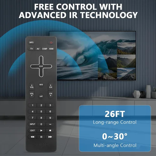 Miniatura 4 de Nuevo control remoto VIZIO VR9 para VIZIO VM190XVT VM230XVT M190MV M220MV E260MV VM190XVT VM230XVT M190MV E320ME M220MV M260MV M190MV M190MV 0MV M2