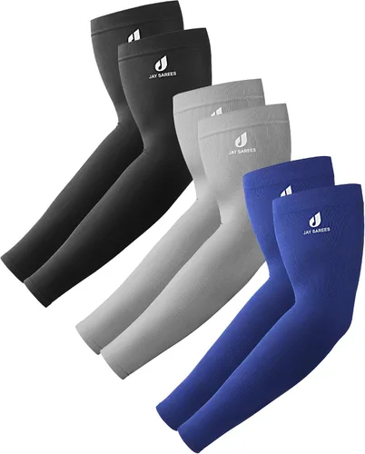 Arm Sleeves for Men Women Kids 3 Pairs, Compression Sleeve Cover Arms, Tattoo Cover-up Sun Sleeves UV Protection-1