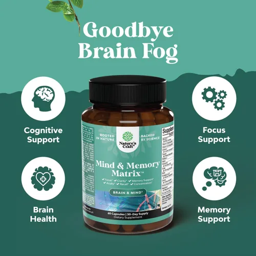 Miniatura 4 de Paquete de suplemento cerebral avanzado para memoria y concentración, vitaminas para adultos de todas las edades y Sam-E 200 mg suplemento de apoyo