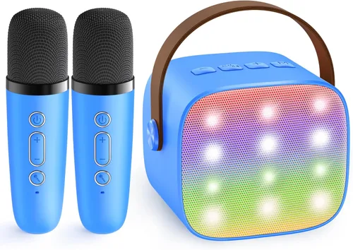 Miniatura 11 de YLL Mini máquina de karaoke para niños y adultos, regalos de cumpleaños para niños de 3, 4, 5, 6, 7, 8, 9 años o más, altavoz Bluetooth portátil