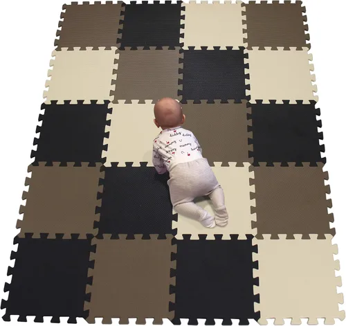 Miniatura 9 de YIMINYUER Alfombra de juego para bebé, 20 piezas de rompecabezas de espuma EVA suave para ejercicio y yoga, alfombrilla no tóxica portátil para sala