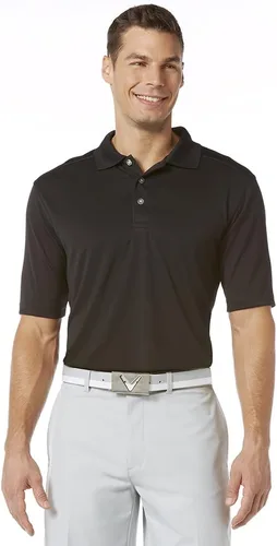 Callaway Polo de golf elástico de manga corta para hombre, protección solar, absorbe la humedad (disponible en tallas grandes y altas)