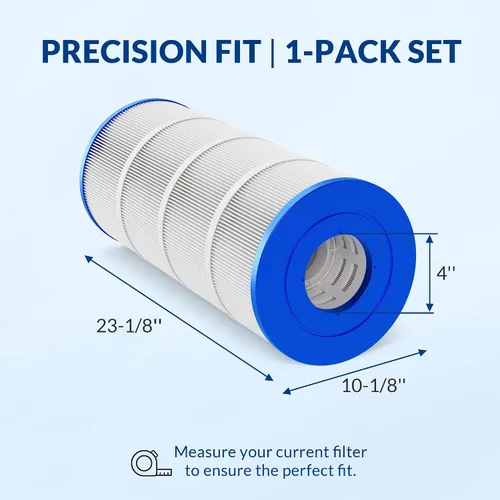 Miniatura 2 de Cartucho de filtro de piscina, tela trilobal resistente de 5 onzas, serie Ultra, compatible con Hayward SwimClear C150S, repuesto para CX150XRE