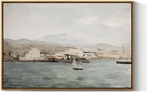 Miniatura 38 de VIYYIEA Arte de Pared en Lienzo Enmarcado Decoración del Hogar, Decoración de Granja Valles Ondulantes bajo Cielos Despejados Pintura de Pared