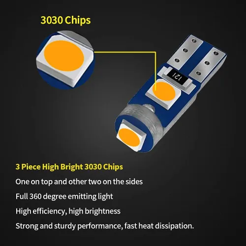 Miniatura 4 de AUXLIGHT 20 bombillas LED T5 para tablero de instrumentos 3030 chipsets 74 37 27 17 2721 reemplazos para puerta interior cúpula panel