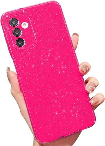 Miniatura 45 de MINSCOSE Funda compatible con Samsung Galaxy A14 5G, bonita funda delgada con purpurina fina, a prueba de golpes, de TPU para mujeres y niñas