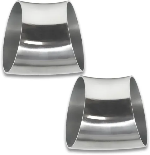 Miniatura 7 de Tubo de codo de escape de 2.5 pulgadas de diámetro exterior de 45 grados (codo doblado de mandril) SS304 de acero inoxidable apto para codo