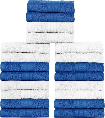 Miniatura 41 de Ample Decor Juego de 12 toallas de baño de 600 GSM, 100% algodón, 4 toallas de baño, 4 toallas de mano, 4 paños de lavado, absorbentes y suaves