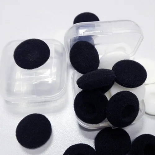 Miniatura 5 de uxcell 100 piezas de almohadillas de repuesto para auriculares de esponja negra