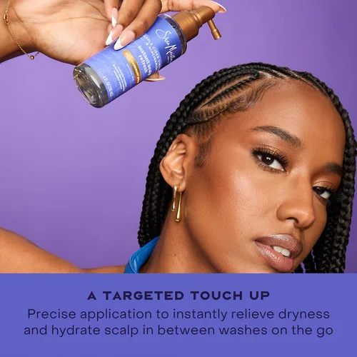 Miniatura 8 de SheaMoisture Champú y acondicionador anticaspa + spray instantáneo para renovar el cuero cabelludo con niacinamida, manteca de karité, ácido
