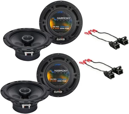 Harmony Audio Paquete compatible con Chevy Colorado 2004-2012 (2) HA-R65 de 6.5 pulgadas 300 W, nuevo paquete de actualización de repuesto de