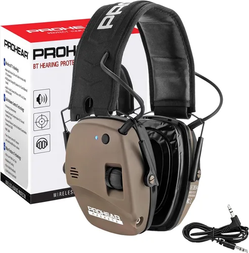 Miniatura 22 de PROHEAR 016 Protección Auditiva Orejeras de Seguridad para Tiro, NRR 26dB Reducción de Ruido Protector Auditivo Pasivo Delgado con Copas Auriculares