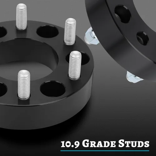 Miniatura 74 de IRONTEK Espaciadores de rueda de 2 pulgadas de 0.236 x 5.315 in para F150 (orificio de cubo de 3.429 in, pernos M14x2) 0.236x5.315 in a 0.236x5.315