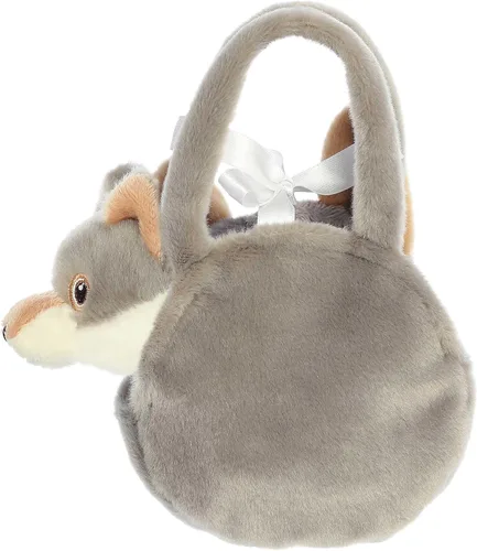 Miniatura 5 de Aurora Peluche de lobo Eco Nation hecho de forma responsable, ideal para aventuras de juego, perfecto para cumpleaños o simplemente porque - gris