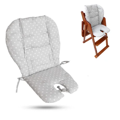 Twoworld Cojín para silla alta, cojín grueso grande para silla alta de bebé, transpirable, adecuado para todo tipo de sillas de comedor de bebé