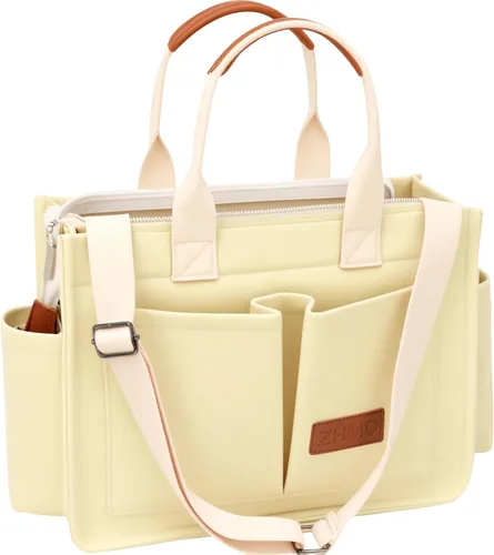 Bolso de mano para mujer con compartimentos, bolso grande de lona para mujer, bolso cruzado de trabajo, portátil, bolsa de libros, bolsos de hombro