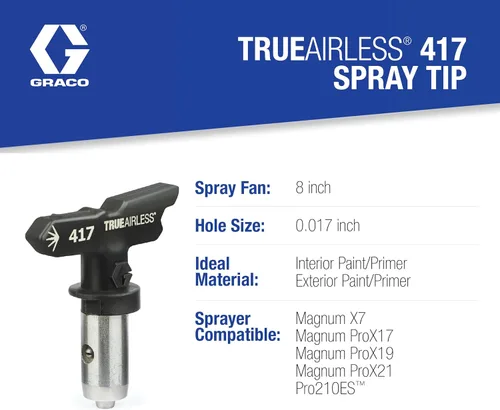 Miniatura 4 de Graco TRU417 TrueAirless 417 Punta de pulverización, color negro, plateado