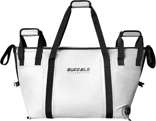 Miniatura 13 de Buffalo Gear Enfriador de pescado aislado – Bolsa de fondo plano impermeable de 27.5 cuartos de galón, 58 cuartos de galón, a prueba de fugas